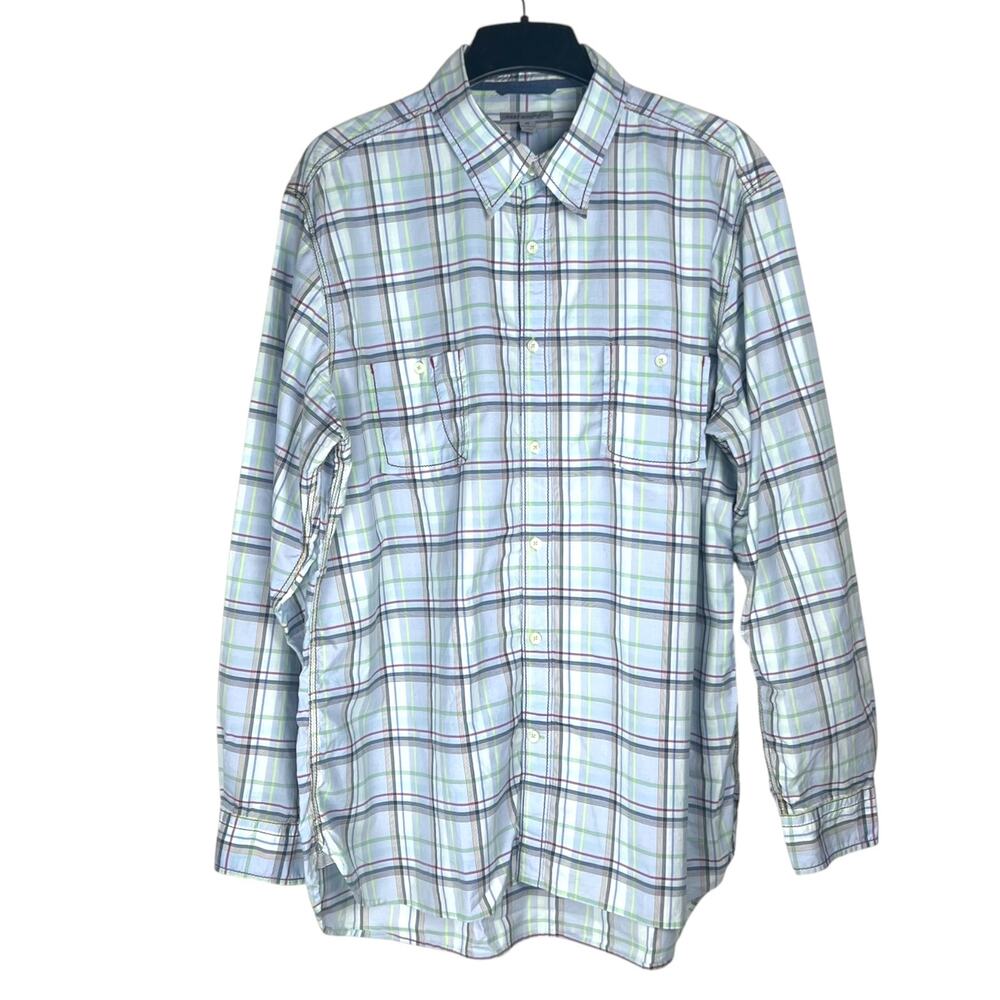 Martin Gordon Men's XXL Button-Up Casual Shirt Cotton Long Sleeve Stitching